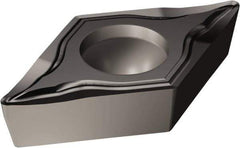 Sandvik Coromant - DCET21.50 UM Grade 1105 Carbide Turning Insert - TiAlN Finish, 55° Diamond, 1/4" Inscr Circle, 3/32" Thick, 0.05mm Corner Radius - Americas Industrial Supply