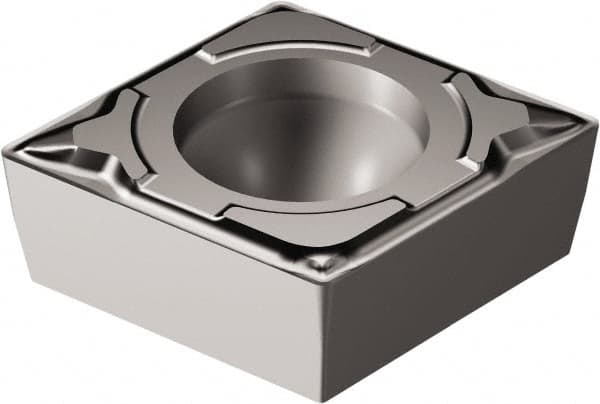 Sandvik Coromant - CCMT32.52 MF Grade 1105 Carbide Turning Insert - TiAlN2 Finish, 80° Diamond, 3/8" Inscr Circle, 5/32" Thick, 1/32" Corner Radius - Americas Industrial Supply