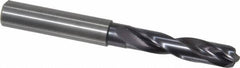 Guhring - 8.7mm 140° Spiral Flute Solid Carbide Screw Machine Drill Bit - Americas Industrial Supply