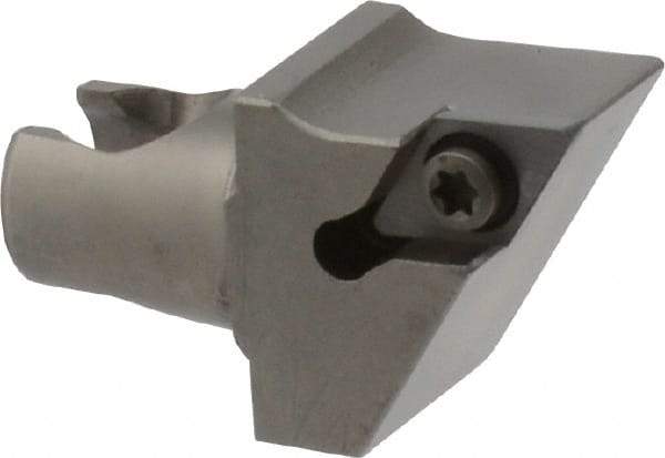 Kennametal - Right Hand Cut, Size KM20, DC.. Insert Compatiblity, Modular Turning & Profiling Cutting Unit Head - 12.5mm Ctr to Cutting Edge, 25mm Head Length, Series KM Mini - Americas Industrial Supply