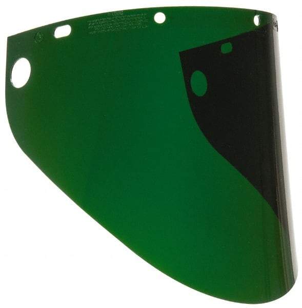 North - Scratch Resistant Green Propionate Welding Window - 9-3/4" High x 17" Wide x 0.06" Thick, Shade 5 - Americas Industrial Supply