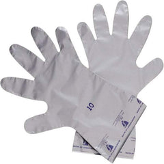 North - 14-1/2" Long, 2.7 mil Thick, Chemical Resistant Gloves - Silver - Americas Industrial Supply