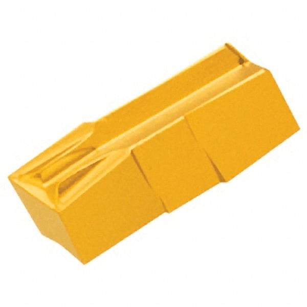 Iscar - 539020GIF Grade IC8250, 5.39mm Cutting Width Carbide Grooving Insert - 13mm Max Depth of Cut, Neutral, 0.2mm Corner Radius, TiCN/Al2O3/TiN Finish - Americas Industrial Supply