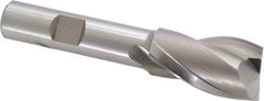 Hertel - 3/4", 1-5/16" LOC, 1/2" Shank Diam, 3-5/16" OAL, 2 Flute, Cobalt Square End Mill - Single End, Uncoated, Spiral Flute, 30° Helix, Centercutting, Right Hand Cut, Right Hand Flute - Americas Industrial Supply