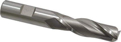 Hertel - 5/8", 2" LOC, 5/8" Shank Diam, 4-1/8" OAL, 2 Flute, Cobalt Square End Mill - Single End, Uncoated, Spiral Flute, 30° Helix, Centercutting, Right Hand Cut, Right Hand Flute - Americas Industrial Supply
