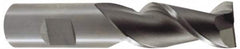 Hertel - 3/8", 2-1/2" LOC, 3/8" Shank Diam, 4-1/4" OAL, 2 Flute, Cobalt Square End Mill - Single End, Uncoated, Spiral Flute, 30° Helix, Centercutting, Right Hand Cut, Right Hand Flute - Americas Industrial Supply