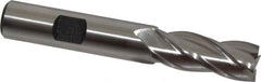 Hertel - 1/2", 1-1/4" LOC, 1/2" Shank Diam, 3-1/4" OAL, 4 Flute, Cobalt Square End Mill - Single End, Uncoated, Spiral Flute, 30° Helix, Centercutting, Right Hand Cut, Right Hand Flute - Americas Industrial Supply