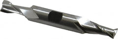 Hertel - 25/64", 13/16" LOC, 1/2" Shank Diam, 3-3/4" OAL, 2 Flute, High Speed Steel Square End Mill - Double End, Uncoated, Spiral Flute, 30° Helix, Centercutting, Right Hand Cut, Right Hand Flute - Americas Industrial Supply