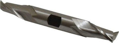 Hertel - 31/64", 13/16" LOC, 1/2" Shank Diam, 3-3/4" OAL, 2 Flute, High Speed Steel Square End Mill - Double End, Uncoated, Spiral Flute, 30° Helix, Centercutting, Right Hand Cut, Right Hand Flute - Americas Industrial Supply