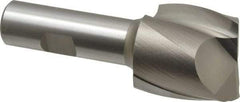 Hertel - 1-1/2", 1-1/2" LOC, 3/4" Shank Diam, 3-7/8" OAL, 2 Flute, High Speed Steel Square End Mill - Single End, Uncoated, Spiral Flute, 30° Helix, Centercutting, Right Hand Cut, Right Hand Flute - Americas Industrial Supply
