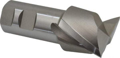 Hertel - 1-7/8", 1-5/8" LOC, 1-1/4" Shank Diam, 4-1/8" OAL, 2 Flute, High Speed Steel Square End Mill - Single End, Uncoated, Spiral Flute, 30° Helix, Centercutting, Right Hand Cut, Right Hand Flute - Americas Industrial Supply