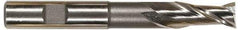 Hertel - 1", 2-1/2" LOC, 1" Shank Diam, 7-1/4" OAL, 2 Flute, High Speed Steel Square End Mill - Single End, Uncoated, Spiral Flute, 30° Helix, Centercutting, Right Hand Cut, Right Hand Flute - Americas Industrial Supply