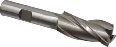Hertel - 3/4", 1-5/8" LOC, 1/2" Shank Diam, 3-5/8" OAL, 3 Flute, High Speed Steel Square End Mill - Single End, Uncoated, Centercutting - Americas Industrial Supply