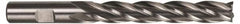 Hertel - 1-1/4", 4" LOC, 1-1/4" Shank Diam, 6-1/2" OAL, 4 Flute, High Speed Steel Square End Mill - Single End, Uncoated, Spiral Flute, 30° Helix, Centercutting, Right Hand Cut, Right Hand Flute - Americas Industrial Supply