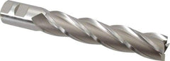 Hertel - 1-1/4", 6" LOC, 1-1/4" Shank Diam, 8-1/2" OAL, 4 Flute, High Speed Steel Square End Mill - Single End, Uncoated, Spiral Flute, 30° Helix, Right Hand Cut, Right Hand Flute - Americas Industrial Supply