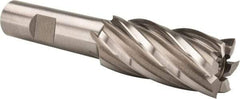 Hertel - 7/8", 1-7/8" LOC, 5/8" Shank Diam, 4" OAL, 6 Flute, High Speed Steel Square End Mill - Single End, Uncoated, Spiral Flute, 30° Helix, Right Hand Cut, Right Hand Flute - Americas Industrial Supply