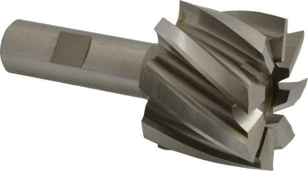 Hertel - 2", 1-1/2" LOC, 3/4" Shank Diam, 3-7/8" OAL, 8 Flute, High Speed Steel Square End Mill - Single End, Uncoated - Americas Industrial Supply