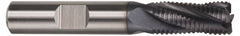 Hertel - 1/2" Diam, Fine Pitch, 1-1/4" LOC, 4 Flute Cobalt Roughing Square End Mill - TiCN Finish, 3-1/4" OAL, 1/2" Shank Diam, Single End, 30° Helix - Americas Industrial Supply