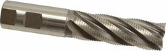 Hertel - 1" Diam, Fine Pitch, 3" LOC, 5 Flute Cobalt Roughing Square End Mill - Uncoated, 5-1/2" OAL, 1" Shank Diam, Single End, Centercutting, 30° Helix - Americas Industrial Supply