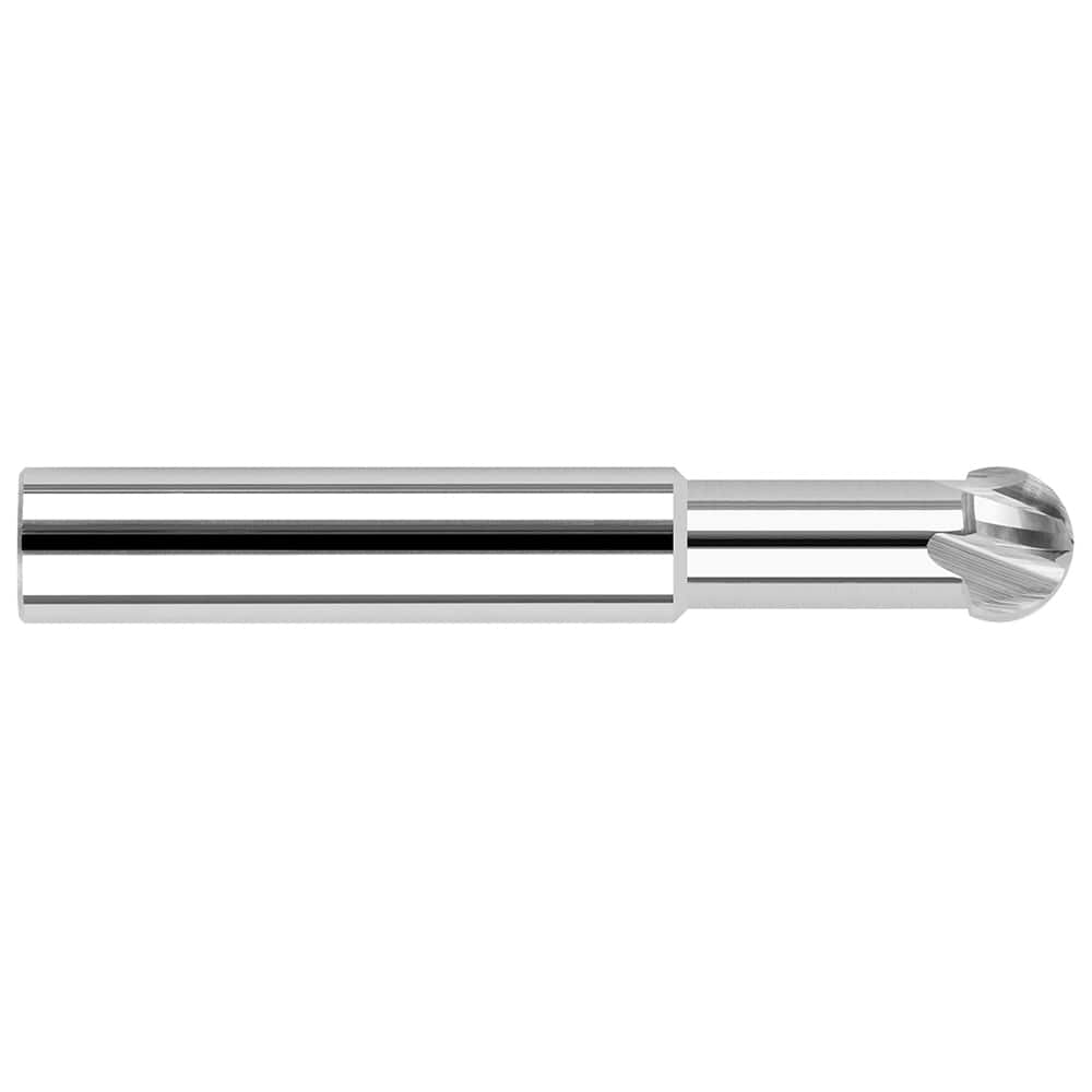 Harvey Tool - 1/16" Diam 220° Wrap Angle 0.0416" LOC 2-Flute Uncoated Undercut End Mill - Exact Industrial Supply