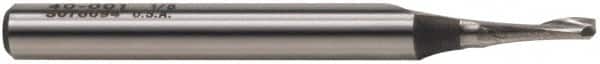 Onsrud - 1/8" Cutting Diam x 3/8" Length of Cut, 1 Flute, Upcut Spiral Router Bit - Uncoated, Right Hand Cut, High Speed Steel, 2-5/8" OAL x 1/4" Shank Diam, Single Edge, 19 to 32° Helix Angle - Americas Industrial Supply
