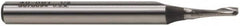 Onsrud - 1/8" Cutting Diam x 3/8" Length of Cut, 1 Flute, Upcut Spiral Router Bit - Uncoated, Right Hand Cut, High Speed Steel, 2-5/8" OAL x 1/4" Shank Diam, Single Edge, 19 to 32° Helix Angle - Americas Industrial Supply