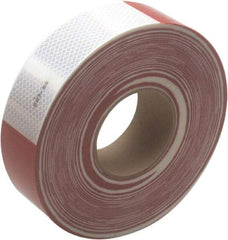 3M - DOT Conspicuity Tape Color: Red and White Tape Material: Pressure Sensitive Adhesive - Americas Industrial Supply