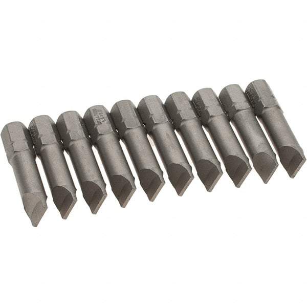 Wiha - Slotted Screwdriver Bits Reversible: NonReversible Blade Width (Inch): 5/16 - Americas Industrial Supply
