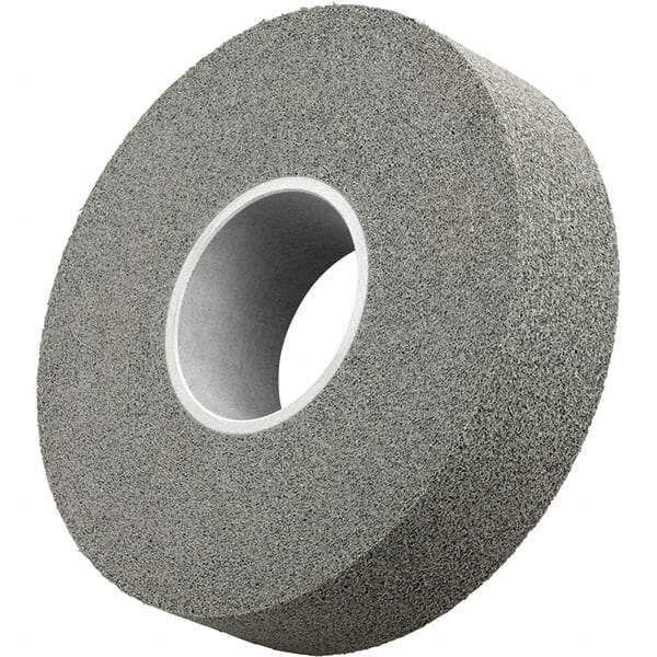 3M - 12" Diam, 1/2" Face Width, 5" Center Hole, Medium Grade, Silicon Carbide Deburring Wheel - Convolute, Density 8 Grade - Americas Industrial Supply