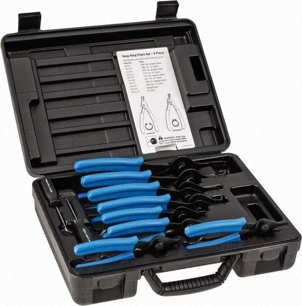 OTC - 10 Piece, Internal/External Snap Ring Pliers Set - For Use with All Vehicles - Americas Industrial Supply