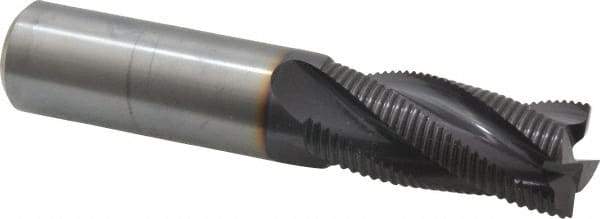 Guhring - 3/4" Diam, Fine Pitch, 1-5/8" LOC, 4 Flute Solid Carbide Roughing Square End Mill - FIREX Finish, 4" OAL, 3/4" Shank Diam, Single End, Centercutting - Americas Industrial Supply