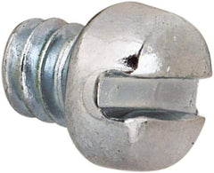 Value Collection - #4-40 UNC, 1/8" Length Under Head Slotted Drive Machine Screw - Fillister Head, Grade J82 Steel, Zinc-Plated Finish, Without Washer - Americas Industrial Supply