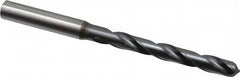 OSG - Letter Q 130° Powdered Metal Jobber Drill - V Finish, Right Hand Cut, Spiral Flute, Straight Shank, 125mm OAL, Standard Point - Americas Industrial Supply