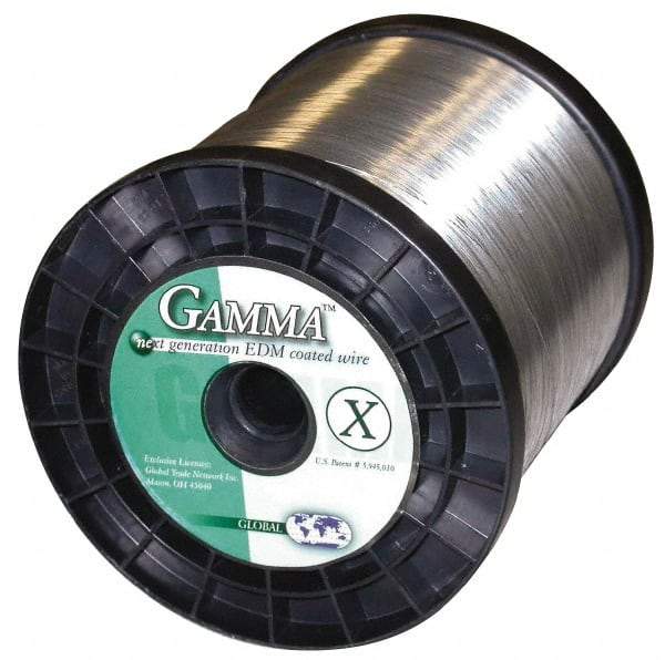 Global EDM - Copper Gamma Coated, Half Hard Grade Electrical Discharge Machining (EDM) Wire - 475 N per sq. mm Tensile Strength, Gamma-X Series - Americas Industrial Supply