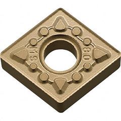 Kyocera - CNMG432 MS Grade CA6525 Carbide Turning Insert - TiCN/Al2O3/TiN Finish, 80° Diamond, 1/2" Inscr Circle, 3/16" Thick, 1/32" Corner Radius - Americas Industrial Supply
