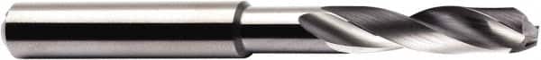 Seco - 7/32" 140° Spiral Flute Solid Carbide Screw Machine Drill Bit - Multilayer TiAlN Finish, Right Hand Cut, 1.102" Flute Length, 2.598" OAL, Through Coolant - Americas Industrial Supply