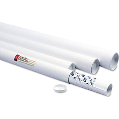 Quality Park - Boxes & Crush-Proof Mailers; Type: White Mailing Tube ; Width (Inch): 12-5/16 ; Length (Inch): 36 ; Height (Inch): 36-5/8 ; Diameter (Inch): 3 ; Color: White - Exact Industrial Supply