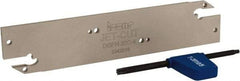 Iscar - 4" Groove Width, Neutral Cut, DGFH Indexable Grooving Blade - DG.4..C Insert Style, Series Do-Grip & Heli-Grip - Americas Industrial Supply