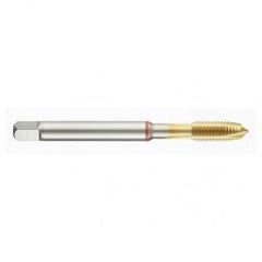 M5x0.80 6H 3-Flute Cobalt Red Ring Spiral Point Plug Tap-TiN - Americas Industrial Supply