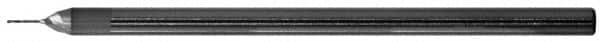 RobbJack - 1/64", 0.075" LOC, 1/8" Shank Diam, 2-1/2" OAL, 2 Flute, Solid Carbide Square End Mill - Single End, Diamond Finish, Spiral Flute, 30° Helix, Centercutting, Right Hand Cut, Series GM-202 - Americas Industrial Supply