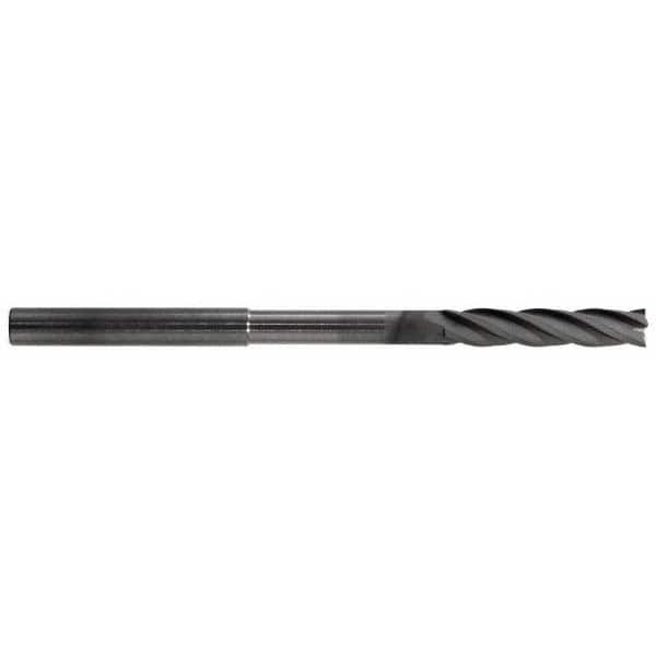RobbJack - 1/8", 5/8" LOC, 1/8" Shank Diam, 3" OAL, 4 Flute, Solid Carbide Square End Mill - Americas Industrial Supply