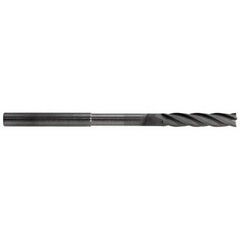 RobbJack - 1/8", 5/8" LOC, 1/8" Shank Diam, 3" OAL, 4 Flute, Solid Carbide Square End Mill - Americas Industrial Supply