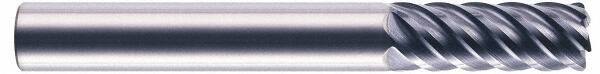 RobbJack - 1", 10 Flute, Single End, Solid Carbide, 0.06" Corner Radius End Mill - 6" OAL, 45° Helix, Right Hand Flute, 2" LOC, Right Hand Cut - Americas Industrial Supply