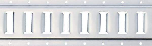 Erickson Manufacturing - Steel Horizontal E-Track - 5" Long, Galvanized Finish, 6,000 Lb Capacity - Americas Industrial Supply