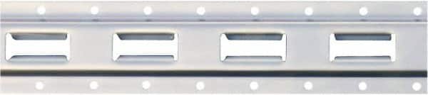Erickson Manufacturing - Steel Vertical E-Track - 4" Long, Galvanized Finish, 6,000 Lb Capacity - Americas Industrial Supply