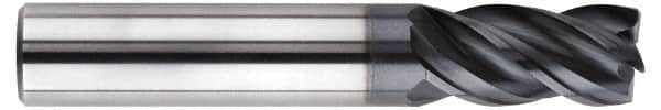SGS - 5/8", 4 Flute, Single End, Solid Carbide, 0.04" Corner Radius End Mill - 3-1/2" OAL, Right Hand Flute, 3/4" LOC, Right Hand Cut, 1-1/2" Extended Reach - Americas Industrial Supply