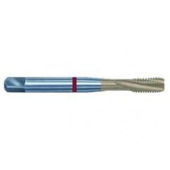 5/8-11 2B 4-Flute PM Cobalt Red Ring Semi-Bottoming 15 degree Spiral Flute Tap-TiN - Americas Industrial Supply