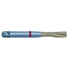 1-12 2B 5-Flute PM Cobalt Red Ring Semi-Bottoming 15 degree Spiral Flute Tap-TiN - Americas Industrial Supply