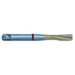 9/16-18 2B 3-Flute PM Cobalt Red Ring Semi-Bottoming 15 degree Spiral Flute Tap-TiN - Americas Industrial Supply