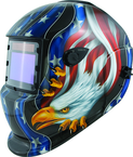 #41265 - Solar Powered Welding Helmet - Eagle/Flag - Replacement Lens: 4.5x3.5" Part # 41264 - Americas Industrial Supply